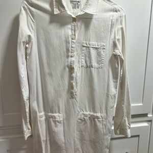 Lacoste White Casual Button Down Shirt Classic Cotton size 38